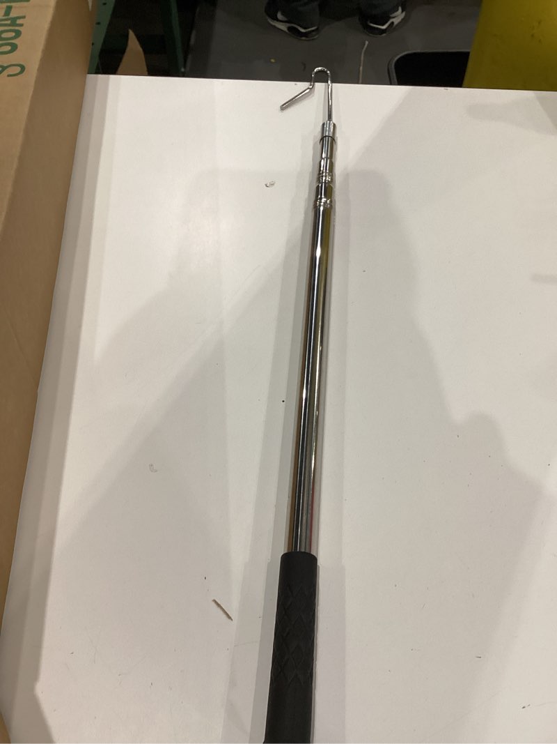 Condition photo showing As Is for Fabbay Chicken Catcher Leg Hook Stainless Steel Retractable Long 24 to 59 Inch Chicken Grabber Leg Hook Coop Accessories Tool Pole for Poultry Turkey Geese Duck Fowl Bird Sheep Goat Farm Animal