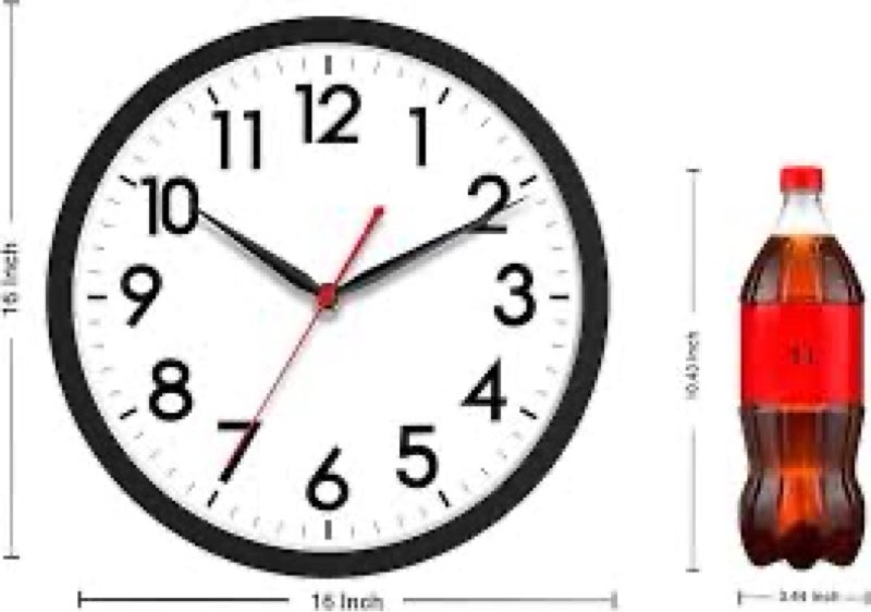 akcisot 18 inch wall clock large silent non-ticking wall clocks battery operated - analog classic cl
