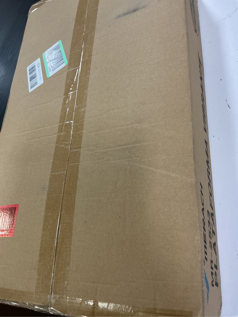 Condition photo showing New/Like New for merach vibration plate exercise machine, vibrating platform for lymphatic drainage weight loss muscle activation, full body home exercise equipment with led touch screen bluetooth pull cord arc-white