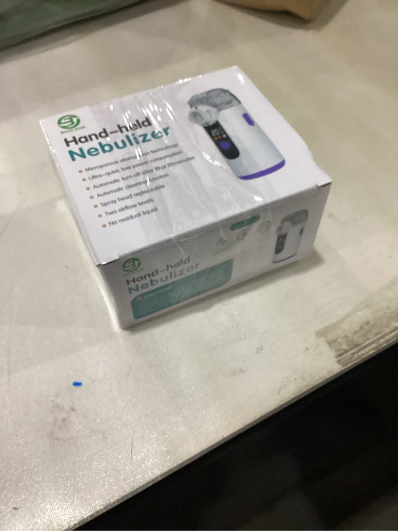 Condition photo showing Good Condition for Hand-held Nebulizer for Respiratory System, Portable Nebulizer with Self-Clean Mode, Rechargeable Nebulizer for Home Office Travel Black