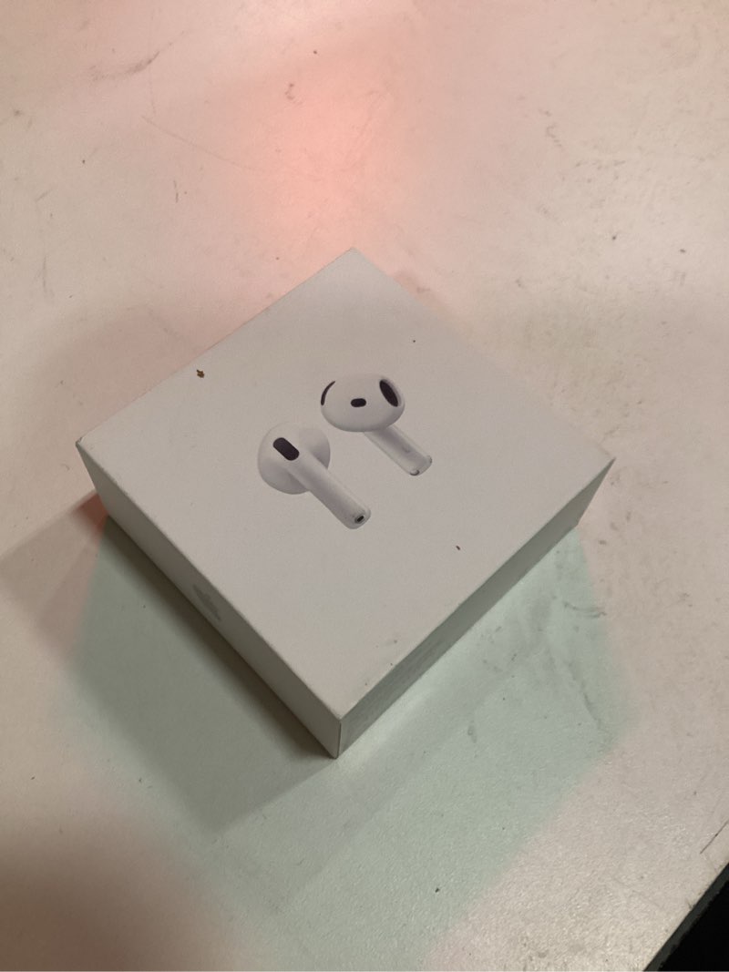 Condition photo showing New/Like New for apple airpods 4 wireless earbuds, bluetooth headphones, personalized spatial audio, sweat and water resistant, usb-c charging case, h2 chip, up to 30 hours of battery life, effortless setup for iphone without active noise cancellation without applecare+