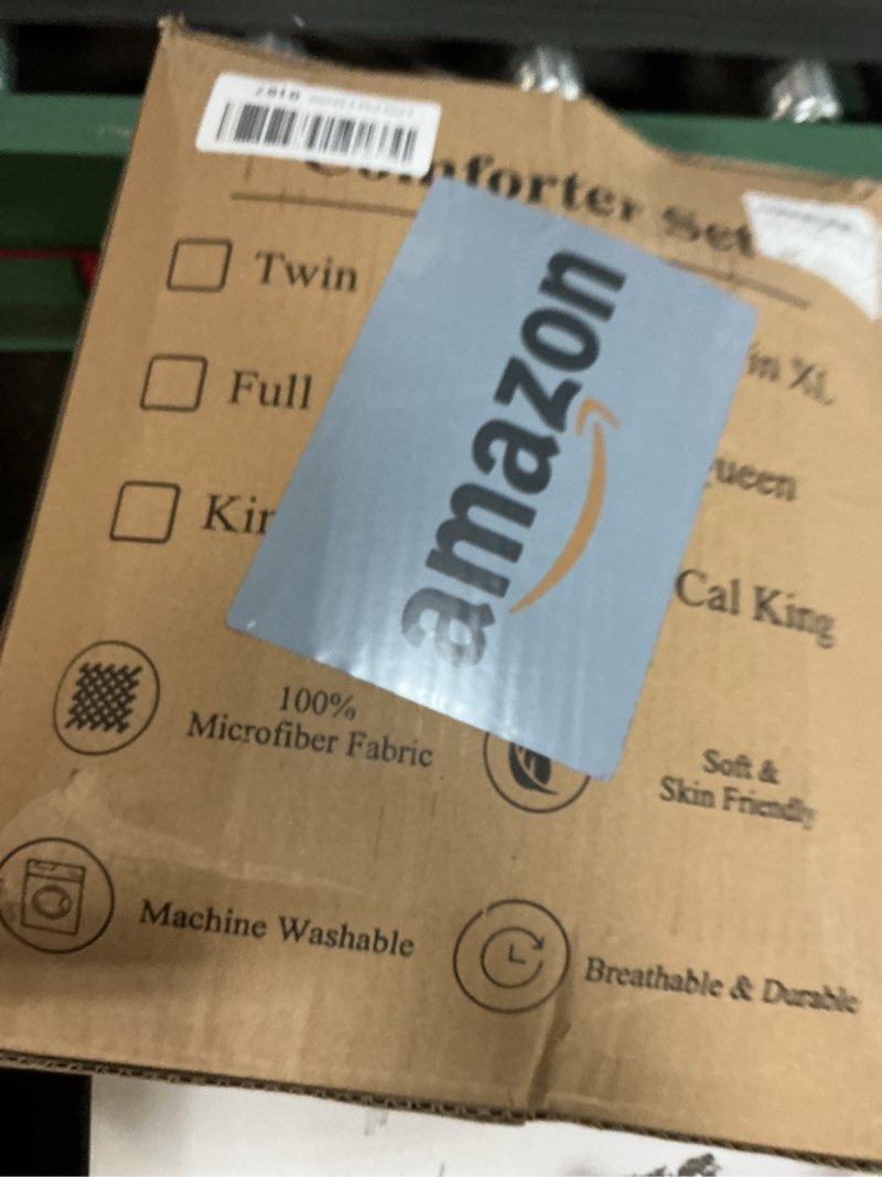 Condition photo showing New/Like New for AMZTOP Queen Size Comforter Sets Khaki 3 Pieces(1 Comforter and 2 Pillowcases),All Season Breathable