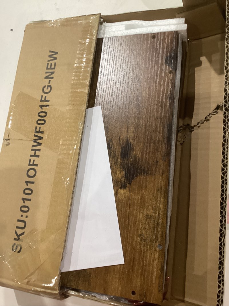 Condition photo showing Good Condition for yinmit 2 packs wall file organizer-holder, hanging file organizer, wall mounted file holder, wall mount paper folder rack for office and home rustic brown 2pc