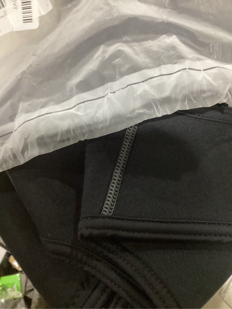 Condition photo showing Good Condition for hevto men wetsuit tops and vest 3/2mm neoprene jacket surfing swimming front zip wet suit for water sports vest 3mm-black small