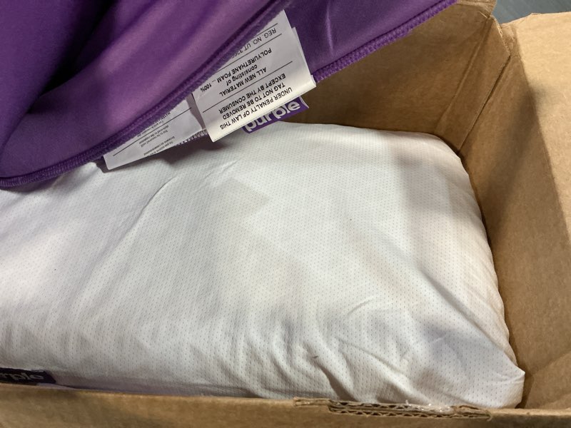 Condition photo showing Good Condition for Purple Pillow - GelFlex Grid, Cooling Ergonomic Support for Side, Back, Stomach Sleepers - Adjustable Boosters for Personalized Height, Firm Feeling, Standard Size - Ultra-Durable