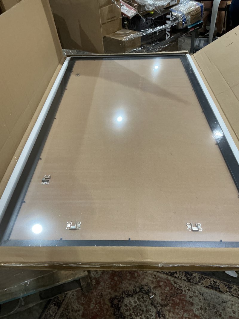 Condition photo showing Good Condition for lavie home 24 x 48 picture frame, large poster frame with high definition plexiglass, horizontal or vertical wall gallery poster frames suitable for photos, artworks, posters,puzzle, black 1pc 24x48 black