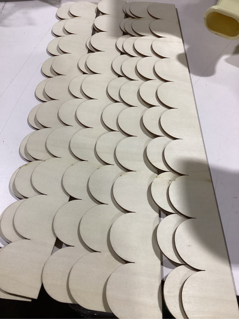 YZCFWJ Wood Trim Molding Decorative,Scalloped Wood Trim Unfinished,for DIY Projects Furniture Home W