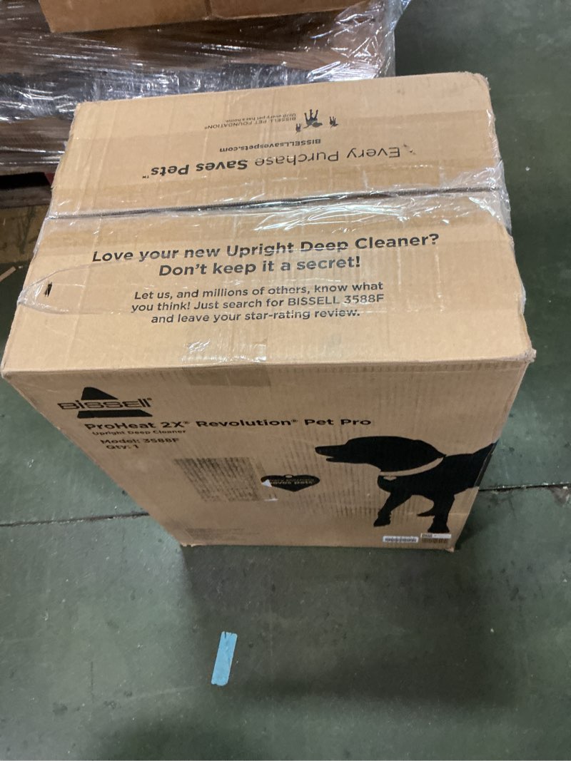 Condition photo showing Good Condition for BISSELL ProHeat 2X Revolution Pet Pro Plus, 3588F, Upright Deep Cleaner, 30-minute Dry Time, Dual Dirt Lifter Powerbrush, Hose & Tool Attachment, Pet Upholstery and Tough Stain Tool Included ProHeat Revolution Pet Pro Plus