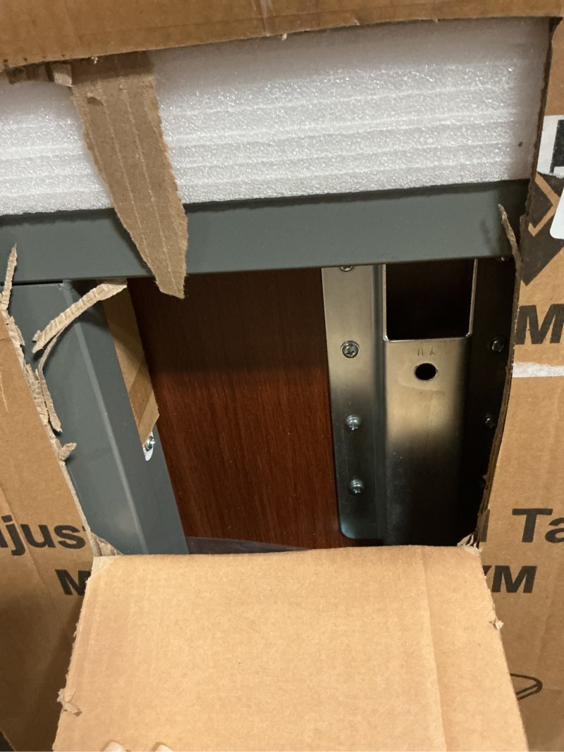 Condition photo showing New/Like New for vaunn medical adjustable overbed bedside table with wheels (hospital and home use)