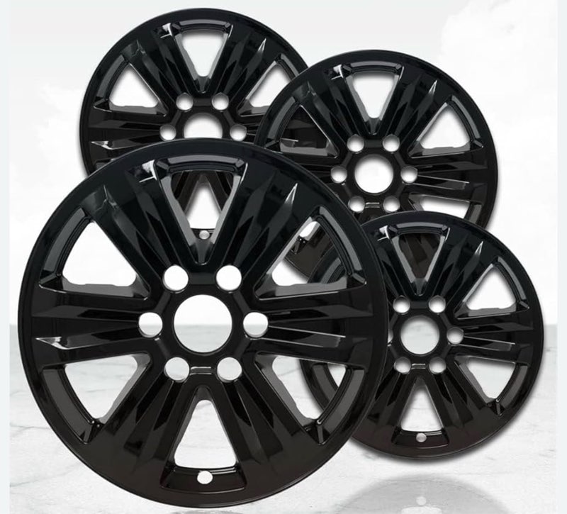 Upgrade Your Auto 17" 4pc Gloss Black Wheel Skins (Set ...