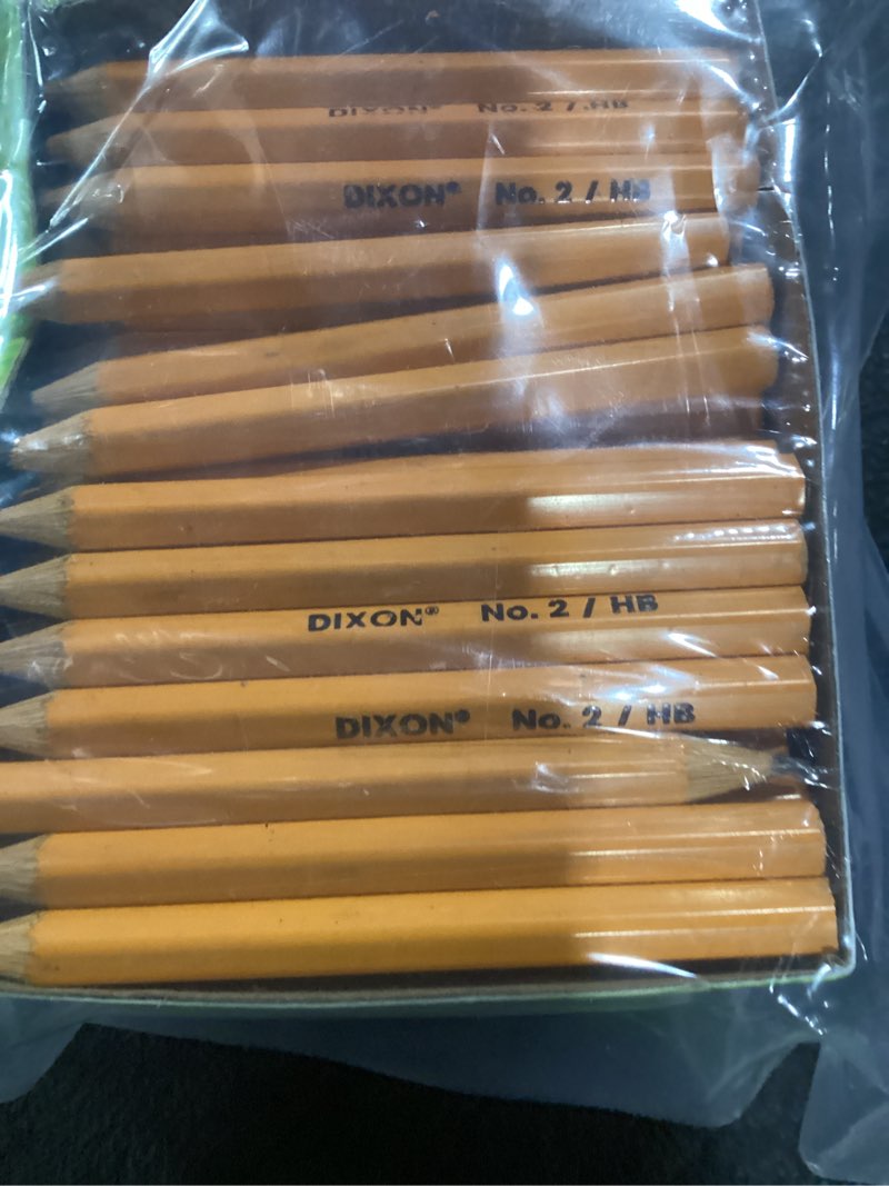 Condition photo showing Good Condition for dixon pre-sharpened golf/compass pencils, pack of 144