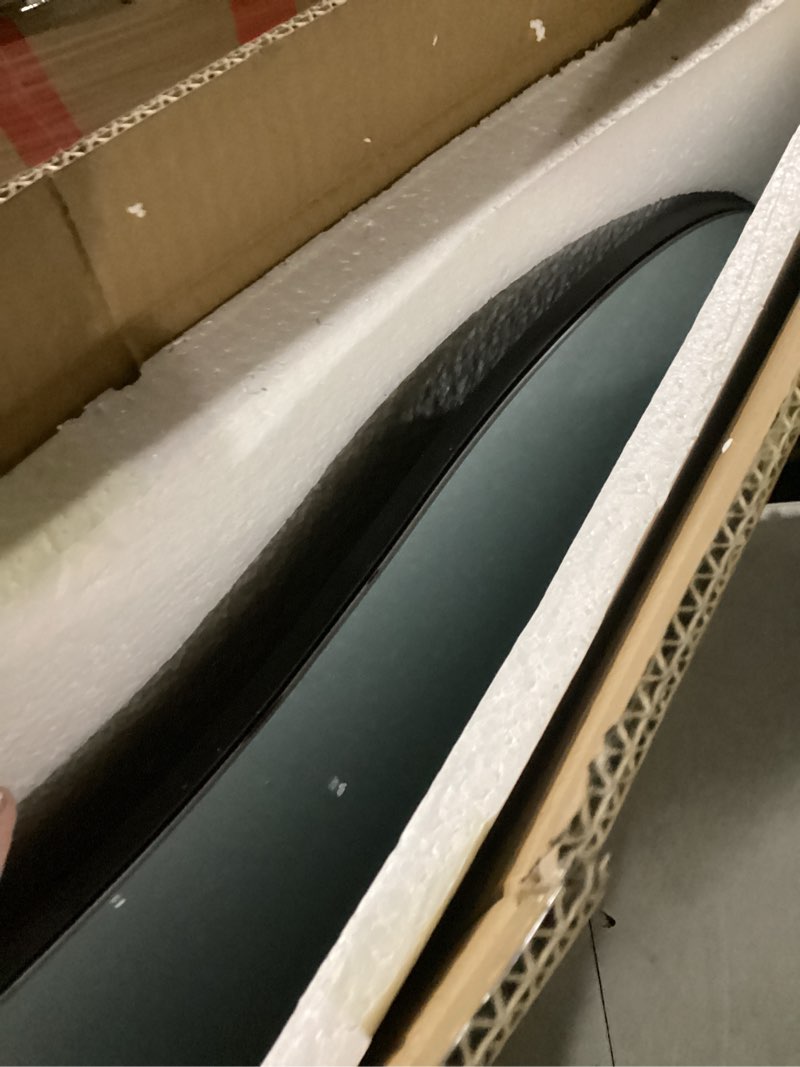 Condition photo showing New/Like New for irregular wall mirror - wall mirrors decorative 20"x36" black asymmetrical mirror tempered glass aviation aluminum alloy frame for bathroom, bedroom, living room, cloakroom, entryway black 20"l x 36"w