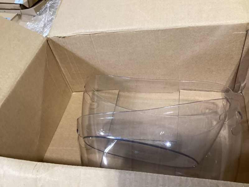 Condition photo showing As Is for ice bucket 2 pcs, ice buckets for parties, clear acrylic beverage tub, mimosa bar supplies drink bucket for wine, champagne, beer, 5.5l large ice bucket (16.5x7.3x6.8 in)