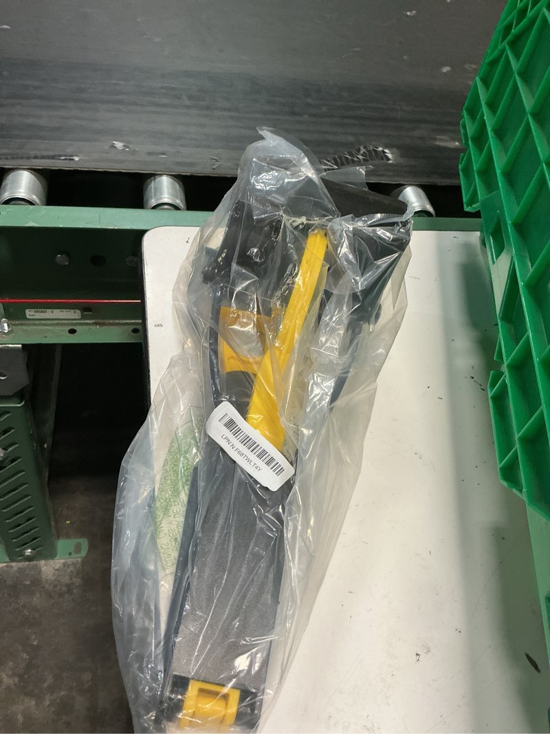 Condition photo showing As Is for ienjoyed 32“ tall pooper scooper, large pooper scooper for dogs heavy duty, dog pooper scooper with long handle & high strength durable spring, foldable dog poop pick up 32-inch(yellow1)