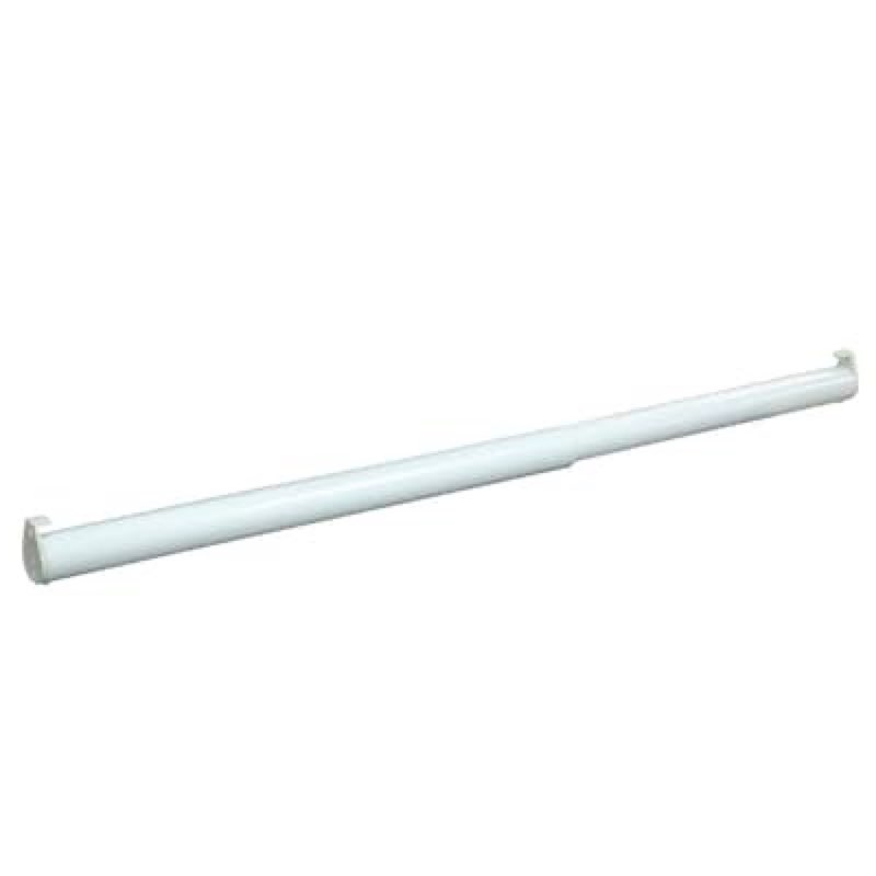 Project Source Closet Rod White Metal Closet Rod 1.25-in x 1.25-in