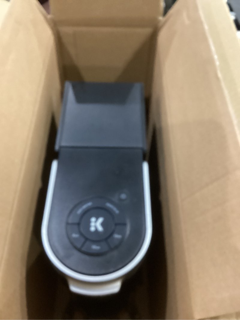 Condition photo showing As Is for keurig k-slim single serve k-cup pod coffee maker, multistream technology, 3 brew sizes, slim and sleek design, 46oz removable reservoir, black