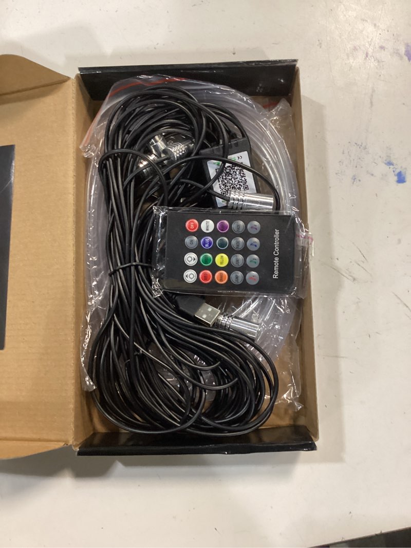 Condition photo showing Good Condition for Interior Car Lights with Wireless APP and Remote Control, 5 in 1 RGB Ambient Lighting Kit with 236 inches Fiber Optic, 16 Million Colors Car Neon Strip with Music Mode