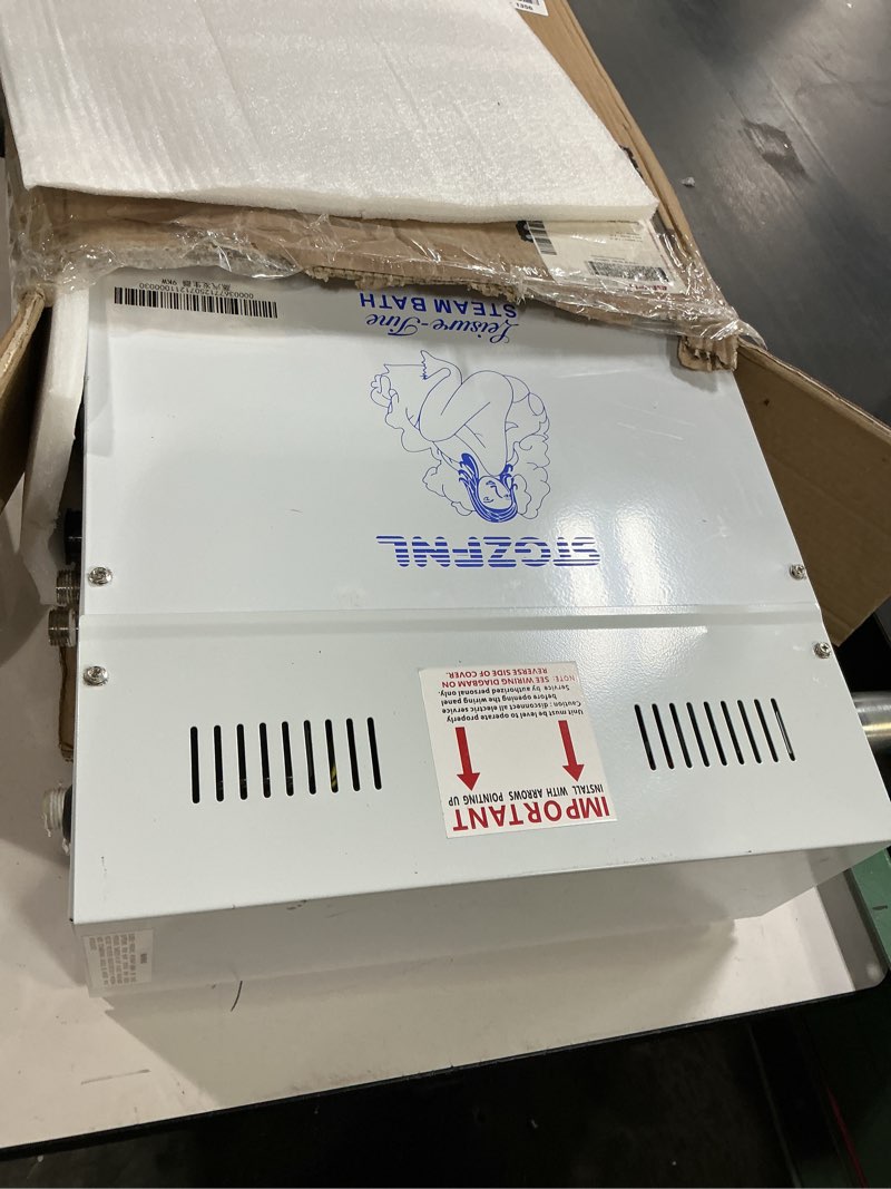 Condition photo showing As Is for 220V Steam Shower Generator, 9KW Steam Shower Kit with Digital Control, Steam Generator for Sauna, Home Steam Bath Machine, Spa Generator for Bathroom, Steam Sauna for Heating 8.5 m³ (300 ft3)