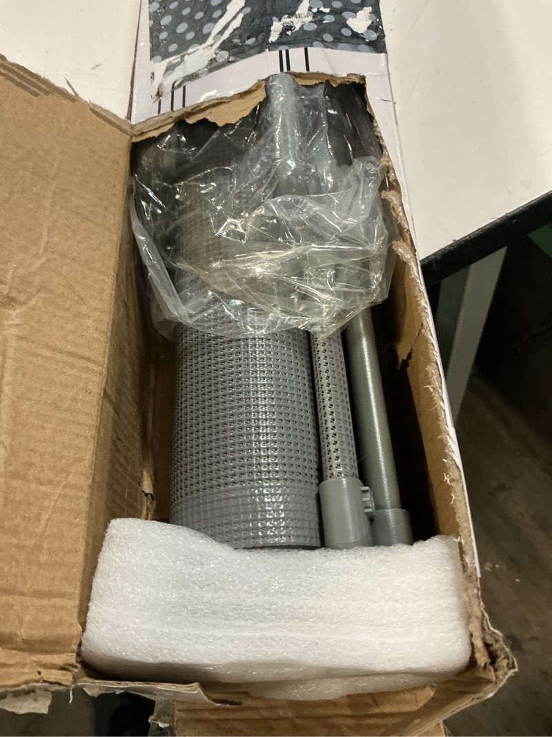 Condition photo showing As Is for reinforced 200 inch retractable baby gate extra long baby gates for large openings bottom anti-crawl 16.7 ft outdoor dog gates for doorways extra wide pet gate indoor large dog gate indoor, gray gray 33" tall x 200" wide? with reinforced strip?