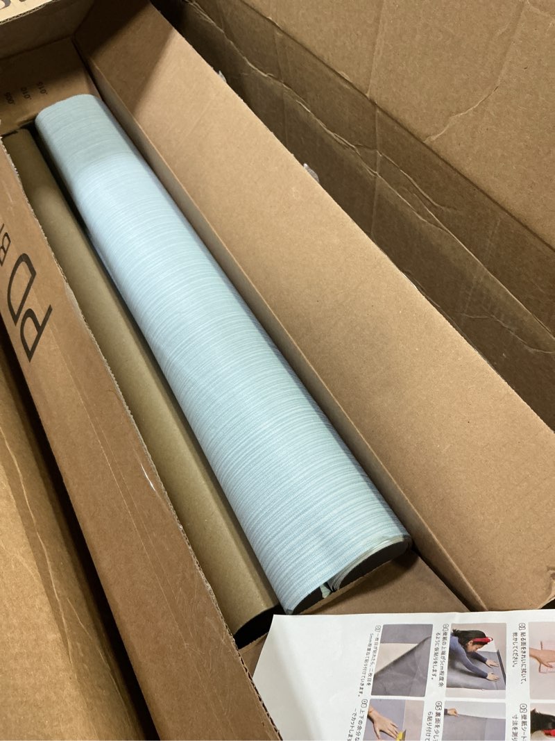 Light Blue Peel and Stick Grasscloth Texture Wallpaper 15.7"x120" Vintage Wallpaper Removable Waterproof