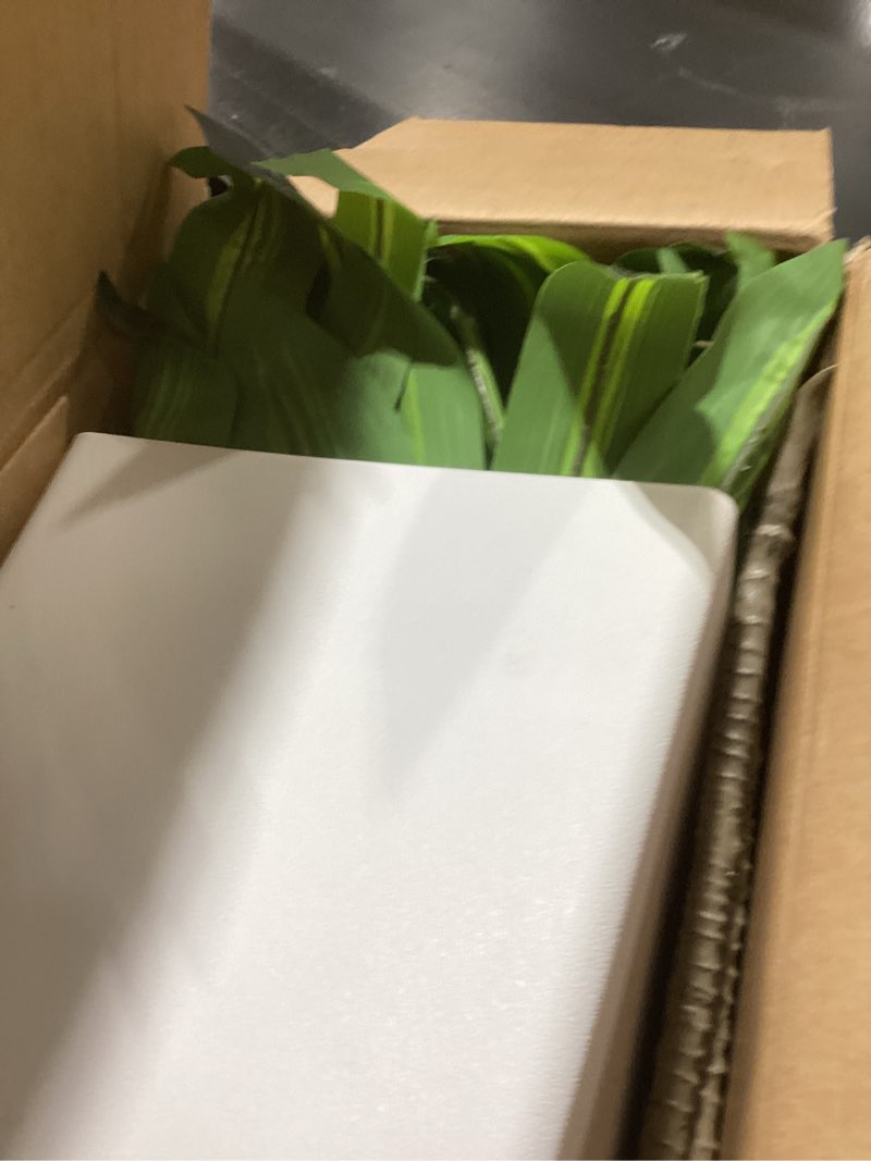 6FT Artificial Dracaena Tree, Fake Tree Indoor with White Tall Planter,Tall Artificial Plants Indoor