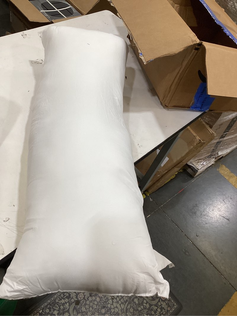 Condition photo showing Good Condition for utopia bedding full body pillow for adults (white, 20 x 54 inch), long pillow insert for sleeping, ideal for side sleepers 20x54 inch (pack of 1) white