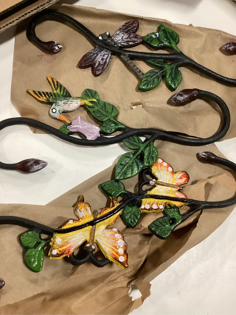 Condition photo showing New/Like New for heavy duty s hooks, large plant hangers outdoor, metal decorative plant hooks for hanging garden planters, flower baskets, pots, bird feeders cia3