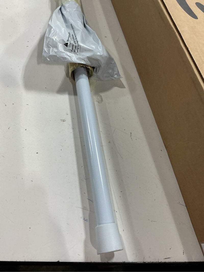 Condition photo showing Good Condition for uxcell tension curtain rod, adjustable 51 to 98 inches, 0.79" dia white spring tension rod no drilling expandable tension rod for doorway, kitchen 51-98 inch