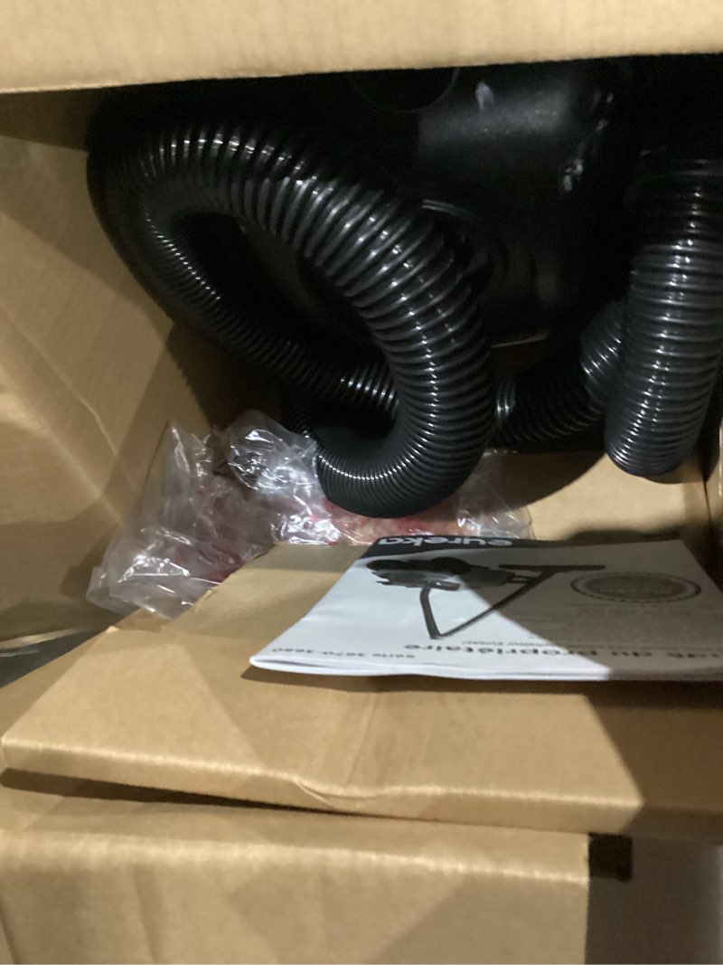 Condition photo showing As Is for eureka bagged canister vacuum cleaner, 3670h w/ 2bags, 3670h-blue blue 3670h with 2 bags