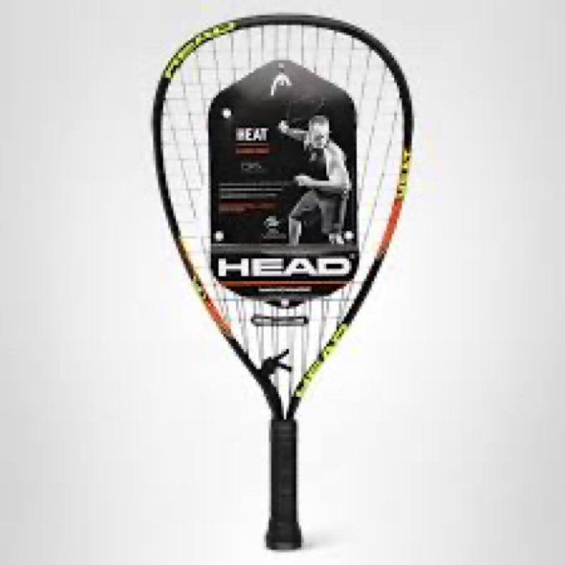head cps heat racquetball racquet – pre-strung beginner racquet with cps power technology, lightweight frame, damp plus vibration control