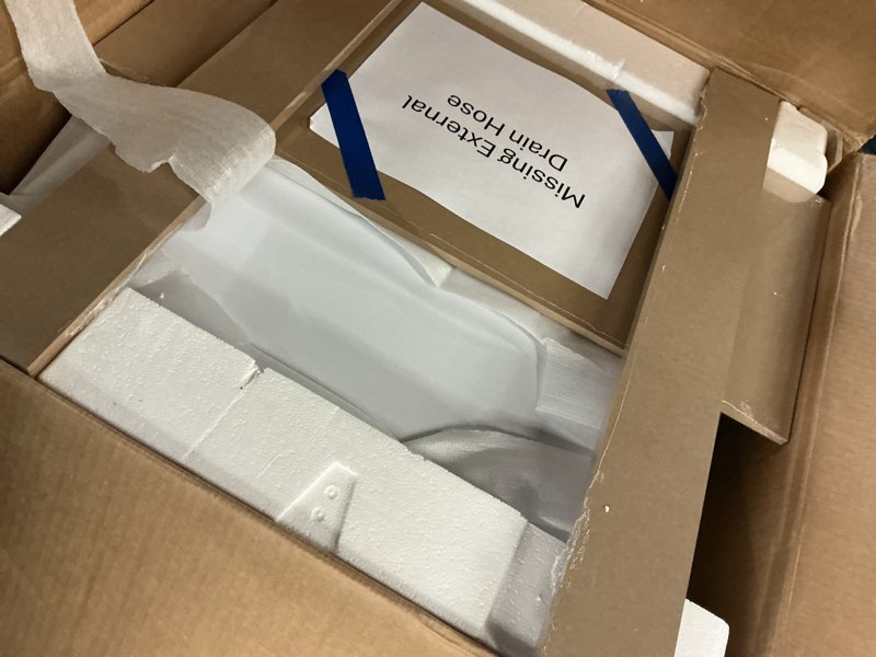 Condition photo showing As Is for COMFEE’ Portable Mini Dishwasher, Energy Star, Countertop, 6 Place Settings, with 8 Washing Programs, Speed, Baby-Care, ECO& Glass, Dish Washer for Dorm, RV& Apartment, White Whole White