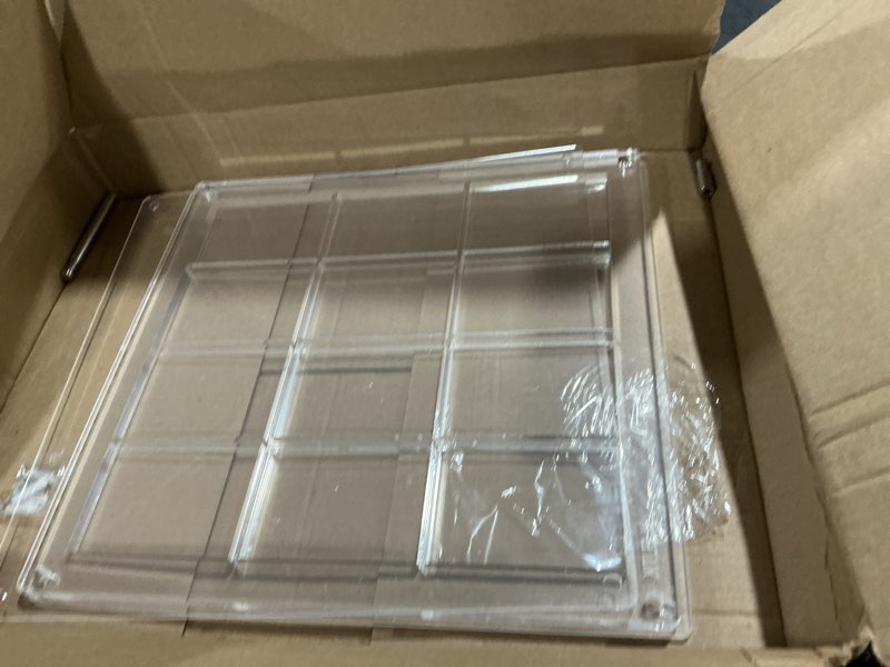 Condition photo showing As Is for acrylic card display case for psa, sgc & cgc slabs – holds 12 graded cards, wall mount or desktop frame, clear acrylic trading card display for sports & baseball, football, basketball... transparent psa - csg - cgc
