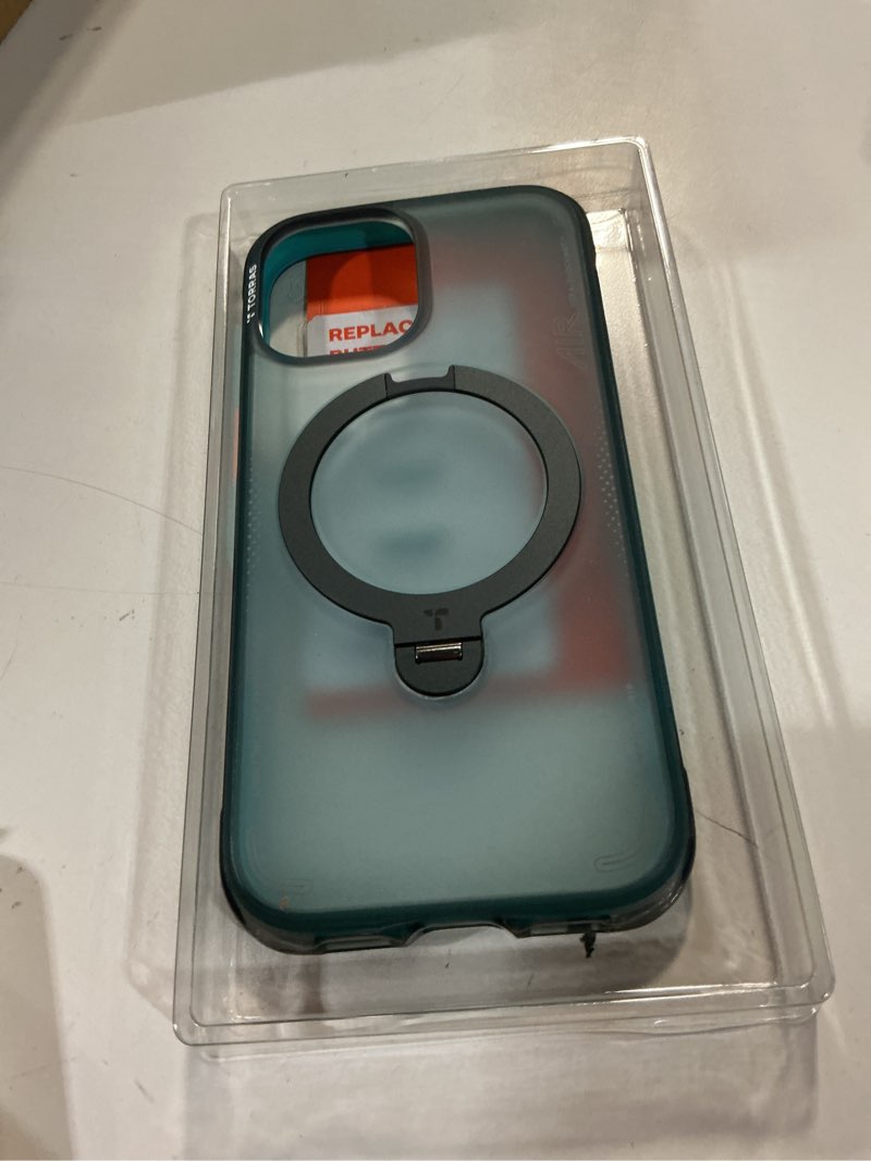 Condition photo showing Good Condition for torras ostand q3 air for iphone 17 case with 360 magnetic stand, fit for magsafe, mil-grade drop tested, camera control button, shockproof phone case for iphone 17 6.3'', glacier sprint glacier sprint iphone 17 6.3"