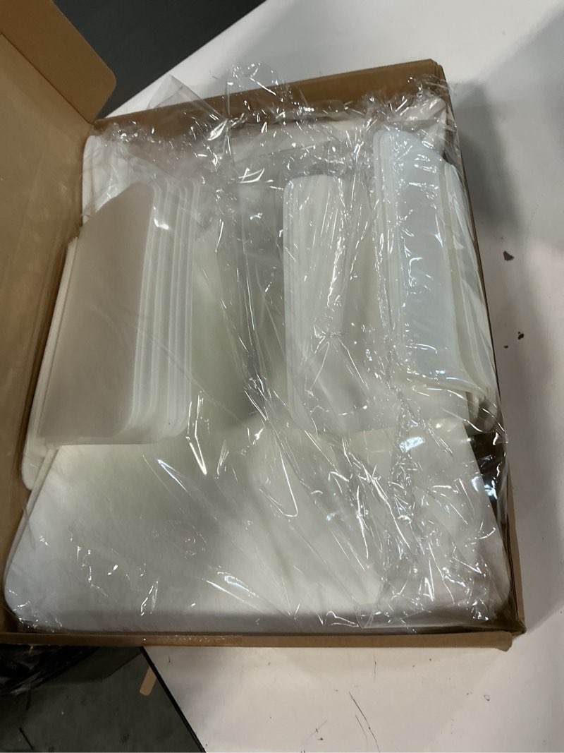 Condition photo showing Good Condition for LemonRoad Set of 16 Bakeware Scratch Protectors Pot Pan Dish Divider Protector Pad for Stacking 3 Size Padded Pot Pan Cookware Protector Extra Thick Felt Prevent Chip Crack When Stacking (White)