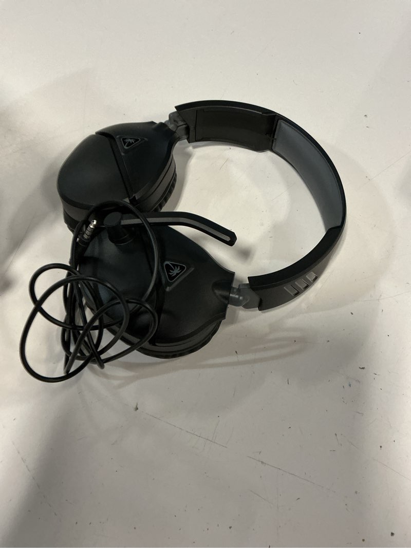 Condition photo showing As Is for turtle beach recon 70 multiplatform gaming headset for ps5, ps4, xbox series x|s, xbox one, pc & mobile w/ 3.5mm wired connection - flip-to-mute mic, 40mm speakers, lightweight design, black black ps