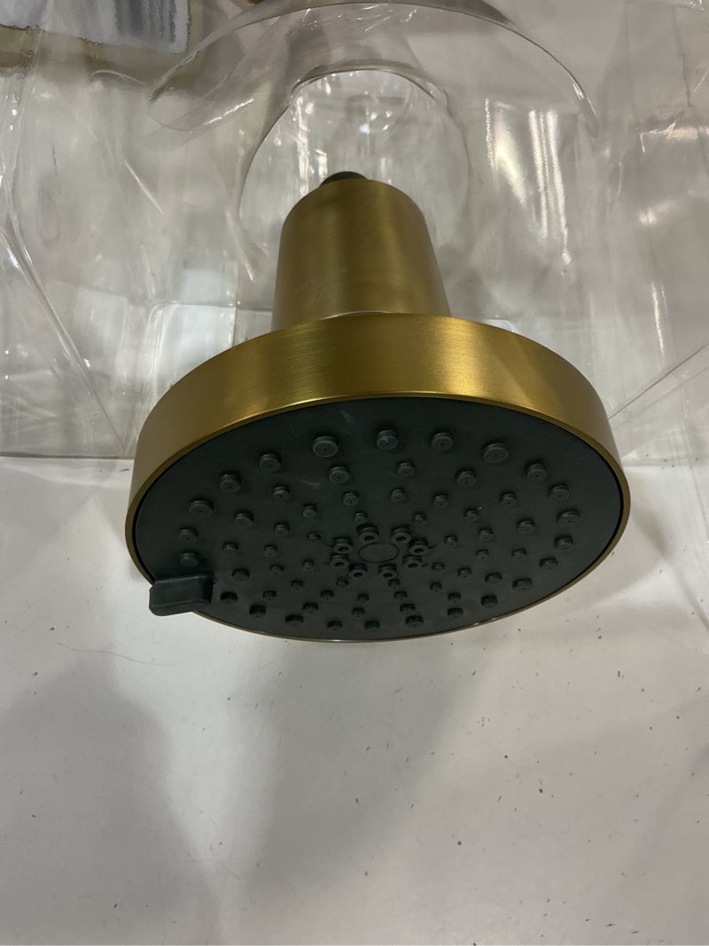 Condition photo showing Good Condition for allen + roth lillian 4 -spray brushed gold 6-in round filtered shower head 1.8 gpm