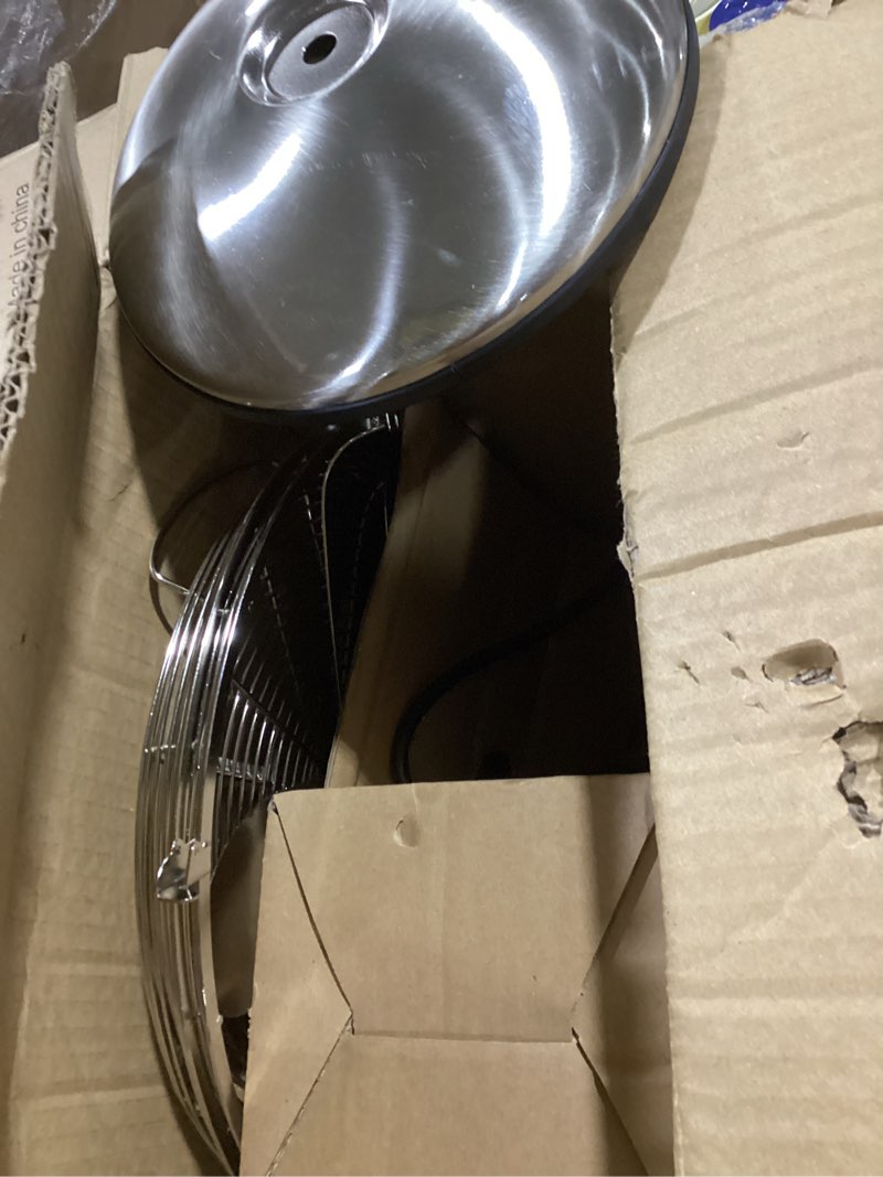 BEYOND BREEZE 12 Inch All Metal Retro Oscillating Table Fan, Desk Fan with 3-Speed Adjustable and 80