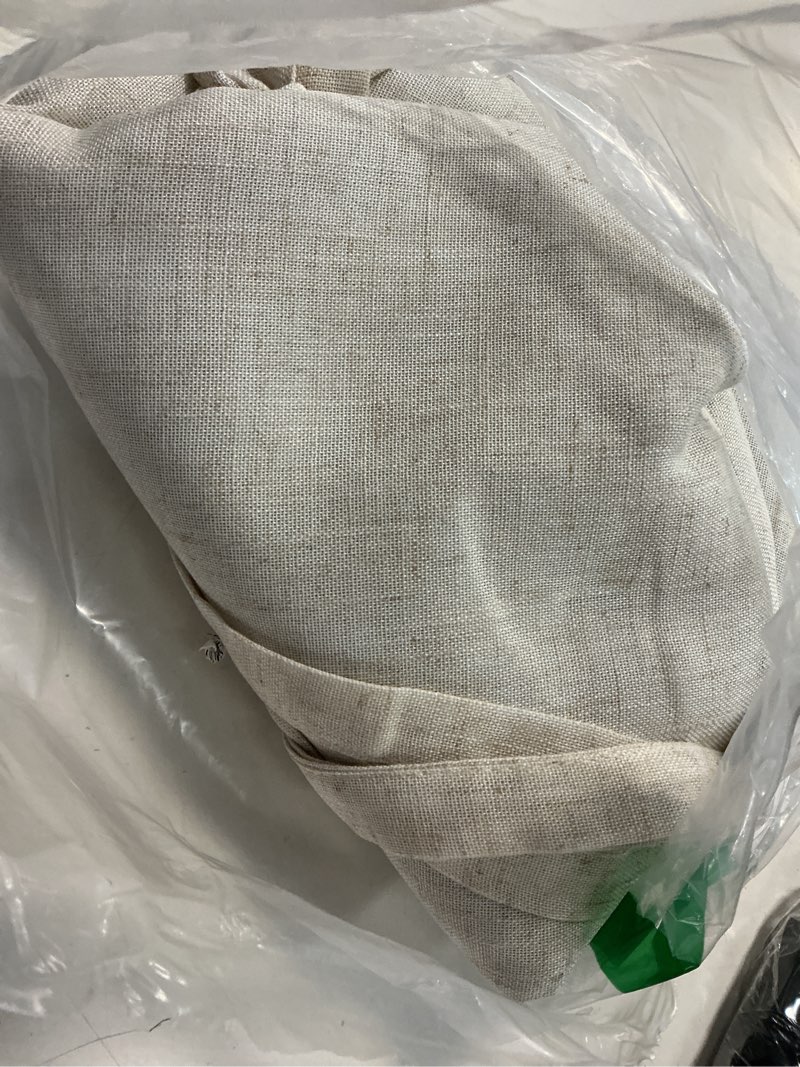 Condition photo showing Good Condition for driftaway double layer linen blackout tie up curtains thermal insulated fully lined balloon roman shade bathroom window adjustable rod pocket for small window 39 inch by 55 inch light linen light linen 39"w x 55"l (pack of 1)