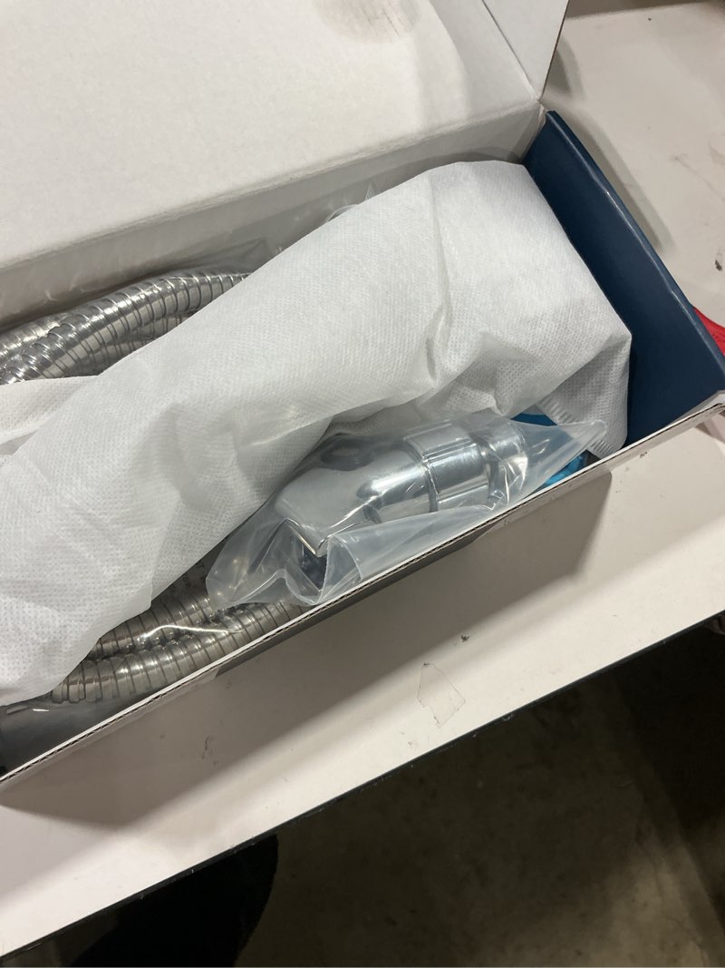 Condition photo showing Good Condition for ion drops filtered shower head with handheld with 4pcs filters, high pressure 4 spray modes showerhead with filters, water softener filters for hard water, iondrops 70" hose (chrome)