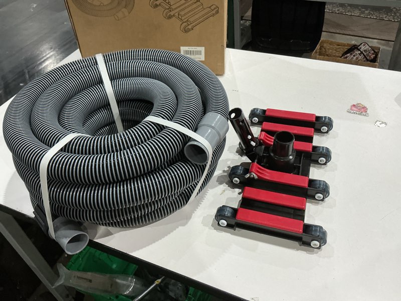 Condition photo showing Good Condition for sepetrel professional pool vacuum hose and head – heavy duty hoses with swivel cuff and weighted flexible vacuum head, for ingraound & above ground pools 30-ft+vacuum head