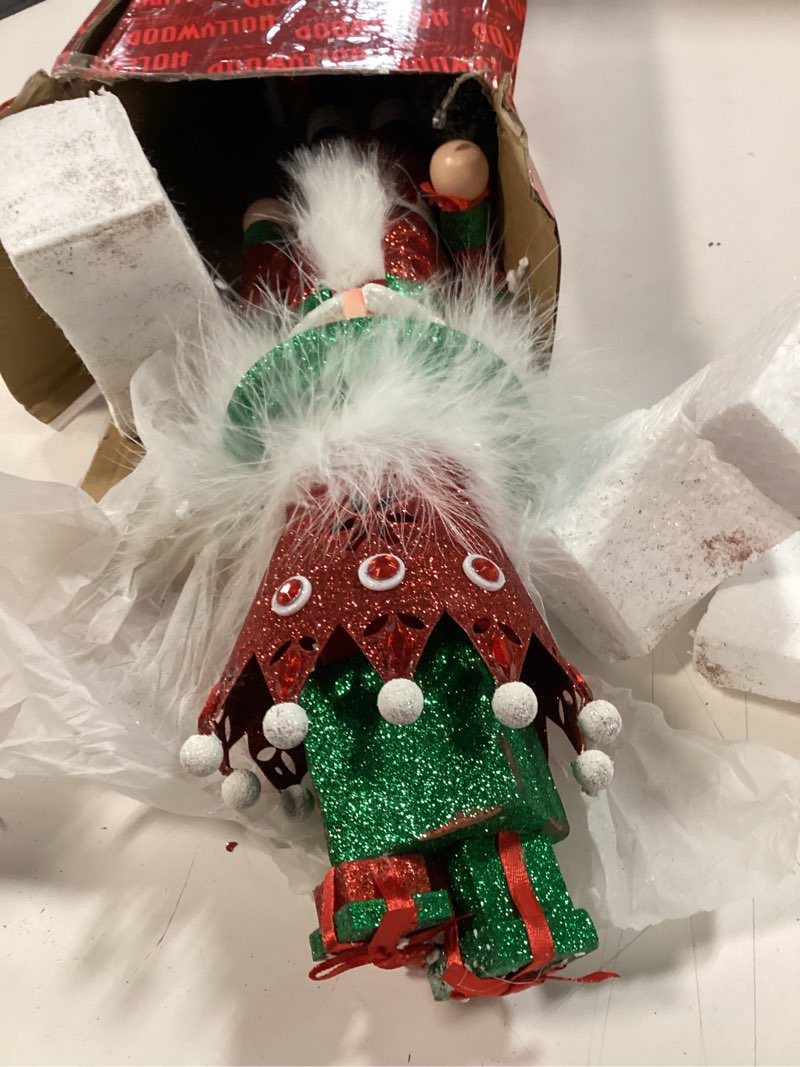 Condition photo showing Good Condition for Kurt Adler 18-inch Hollywood Nutcrackers™ Red & Green with Presents Crown Nutcracker