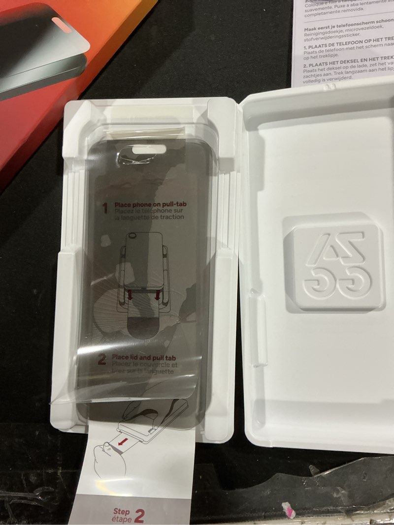 Condition photo showing New/Like New for ZAGG Glass Elite Privacy Screen Protector for iPhone 17 Pro Max - 5X Stronger Tempered Glass, ClearPrint Technology for Smudge Free Clarity, Smooth Feel, Full Coverage, InvisibleShield, Easy Two-Step Installation iPhone 17 Pro Max Glass Elite Privacy