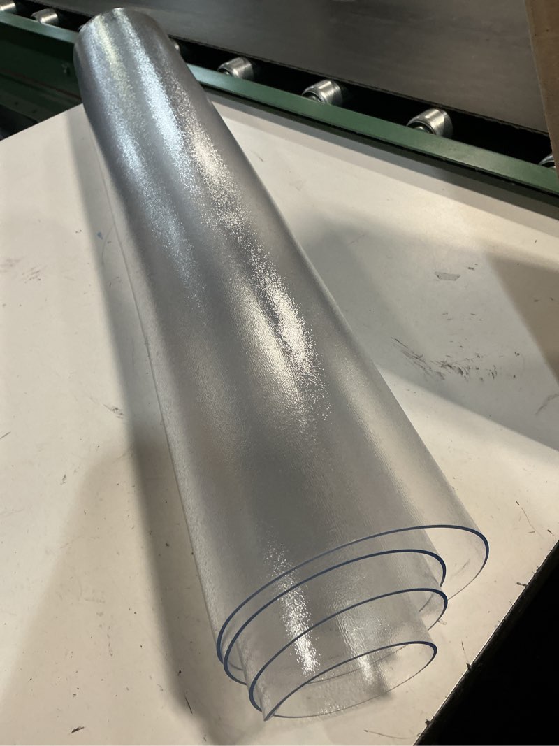 Condition photo showing Good Condition for Kuyal Clear Chair mat for Hardwood Floor 30 x 48 inches Transparent Floor Mats Wood/Tile Protection Mat for Office & Home (30" X 48" Rectangle) 30" X 48" Rectangle Clear