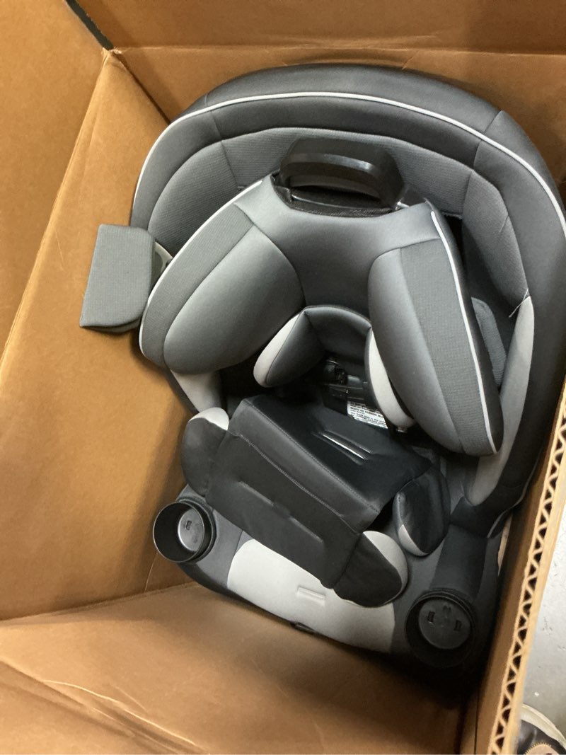 Condition photo showing Good Condition for safety 1st grow and go all-in-one slim convertible car seat, rear facing, 5-40 lbs, forward facing (30–65 lbs), high back booster seat 40-100 pounds, iron frost iron frost original