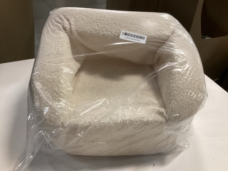Condition photo showing Good Condition for Mini Plush Teddy Bear Kids Sofa Chair - 17.3'' Compact Portable Toddler Chair with Carry Handle, Washable Cover, Safe Sturdy Design - Suitable for Boys and Girls - White