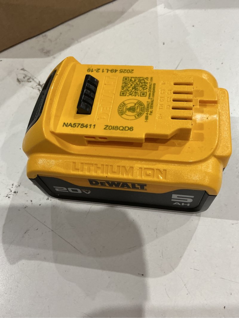 Condition photo showing Good Condition for dewalt 20 -volt 1 -pack battery ( 5.0 ah lithium-ion )