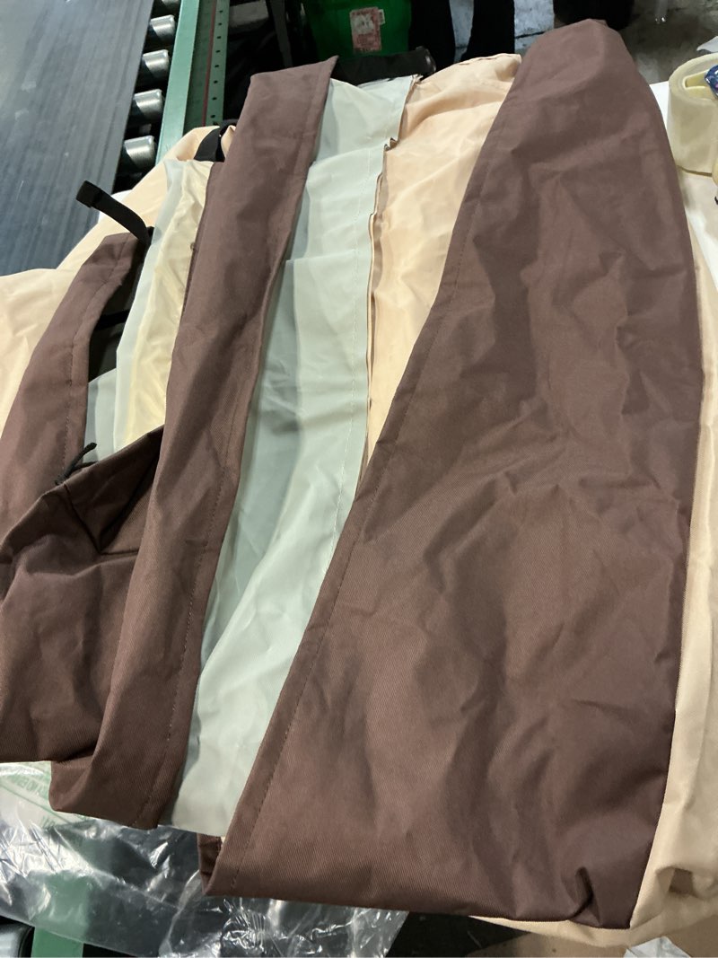 Condition photo showing As Is for 78 inch island grill cover – 600d heavy duty waterproof, all-weather protection extra large cover for island bbq with left/right grill head, outdoor grill & bbq cover beige - left/right island grill cover 78" l x 42" d x 48" h