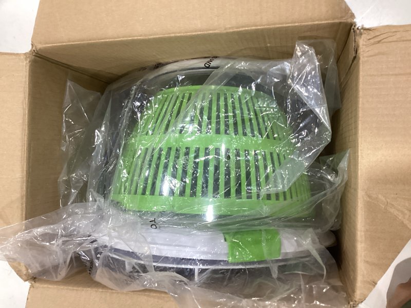 Condition photo showing As Is for Cuisinart Large Spin Stop Salad Spinner- Wash, Spin & Dry Salad Greens, Fruits & Vegetables, 5qt, CTG-00-SAS1 5 Qt-New