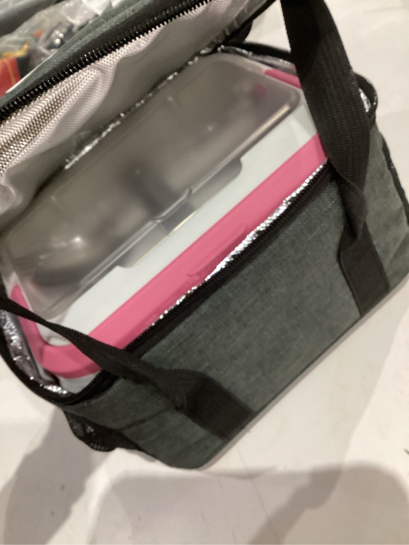 Condition photo showing Good Condition for east oak cordless electric lunch box for adults, heated lunch box battery powered with automatic heating, 5.5 cups portable food warmer with removable tray divider pink