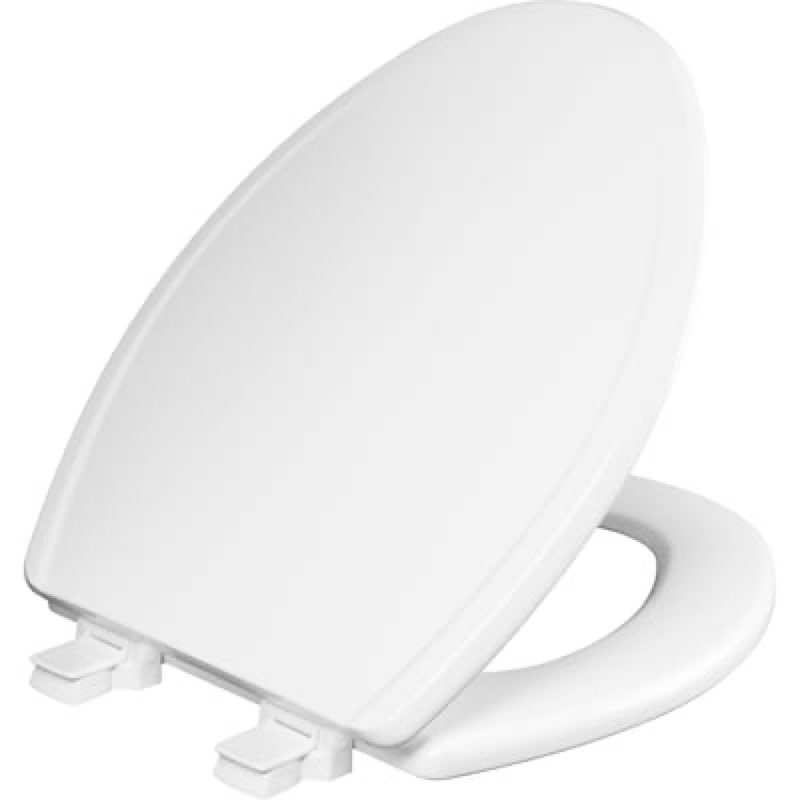 Mayfair by Bemis Bayfield Wood White Elongated Toilet Seat